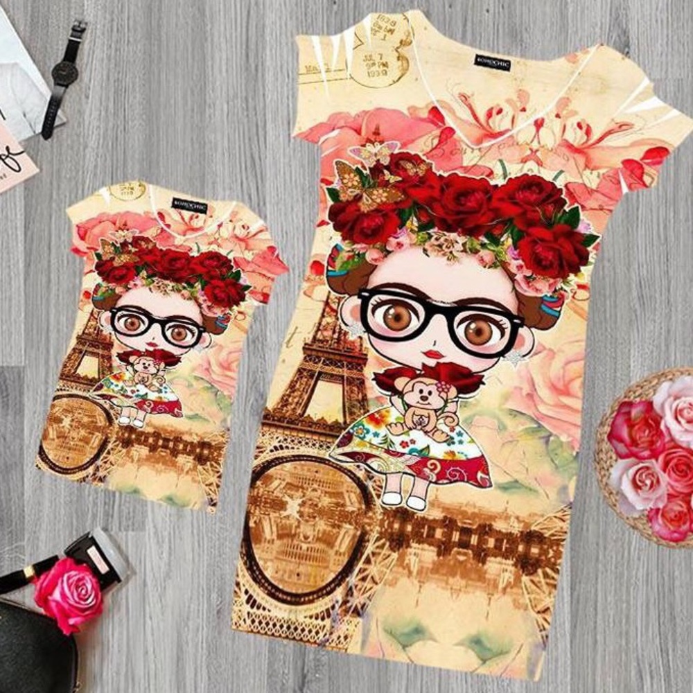 New Frida Kahlo Mini Dress Bodycon Thight Stretchy